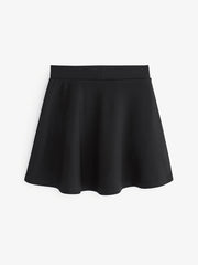 Girls High Waist Flared Knit Skirt For Kids