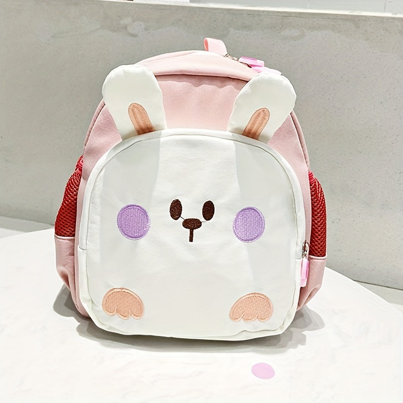 Kids Rabbit Embroidery Backpack Lightweight Bag