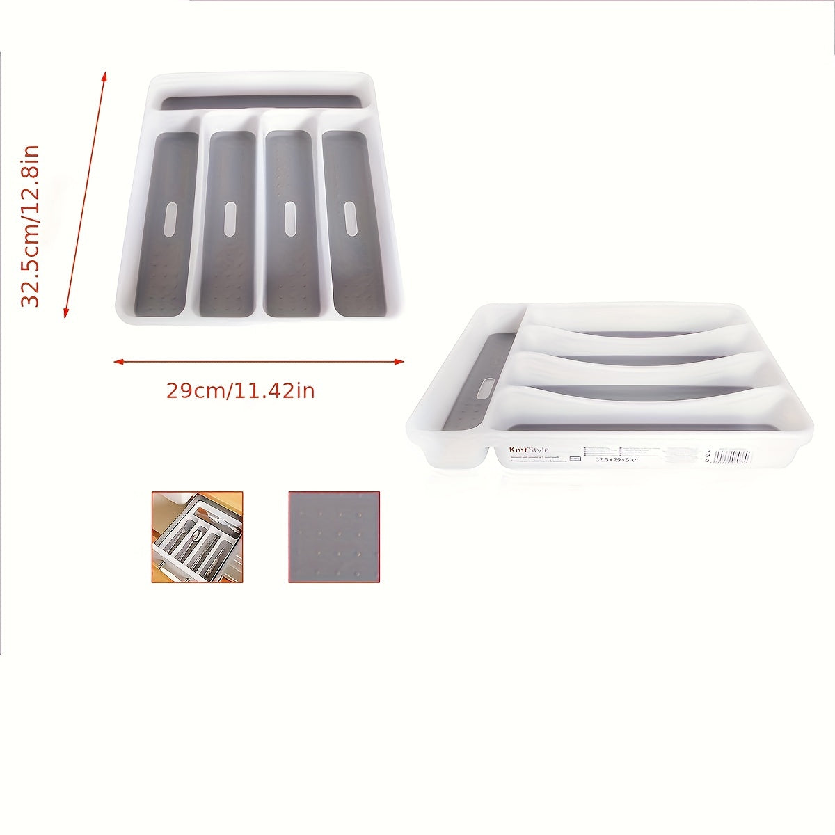 Cutlery Drawer Organizer Tray Storage Box Kitchen Supplies