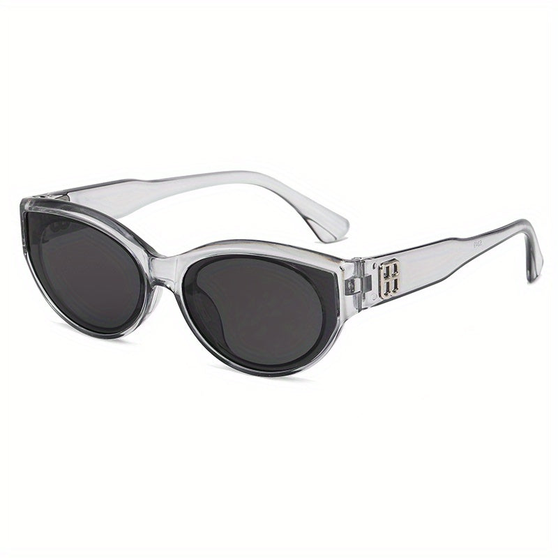 Cat Eye Sunglasses Oval Frame Wrap Around Glasses UV400