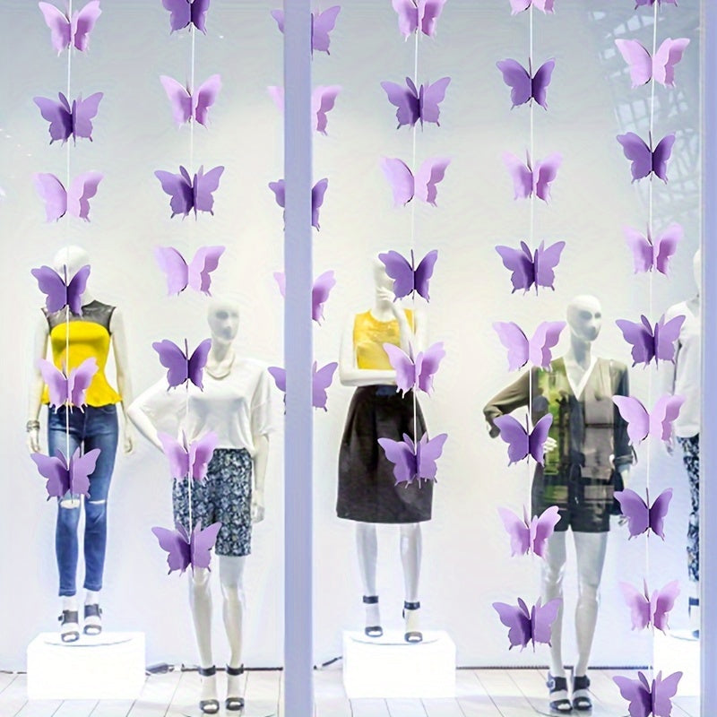 1pc Butterfly Hanging Garland Paper Bunting Party Decor