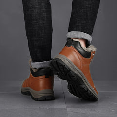 Men's Snow Boots Outdoor Hiking Shoes Non Slip Wear Resistant Shoes