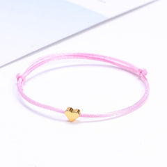 Adjustable Heart Charm Bracelet for Women Girls