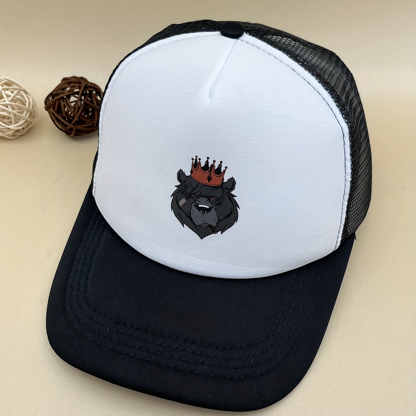 Wolf King Hot Stamp Cap Summer Outdoor Fishing Baseball Hat