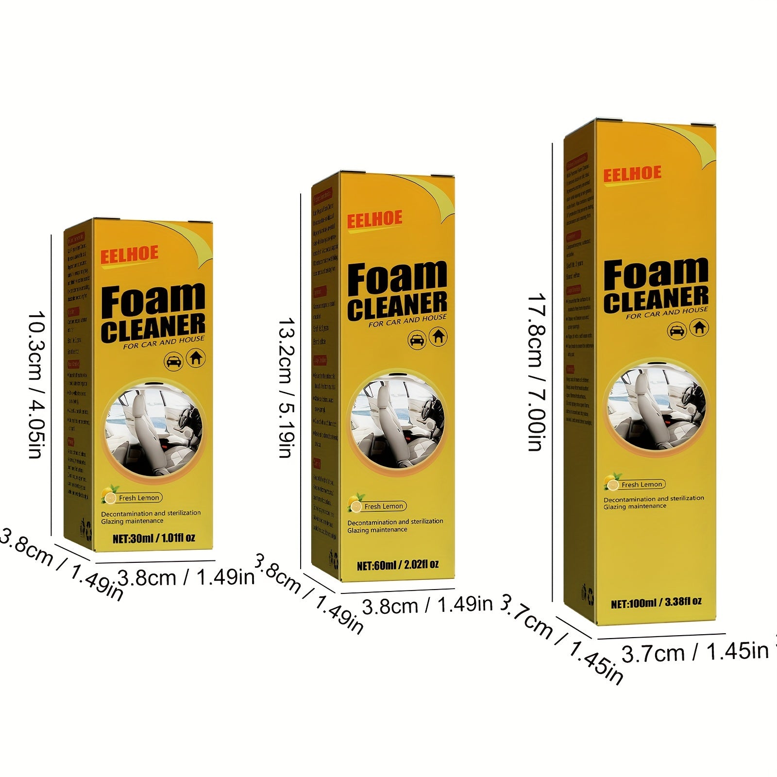 Car Interior Foam Cleaner Strong Decontamination Seat Cleaner
