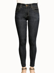  Washed Button Fly Stretch Skinny Jeans