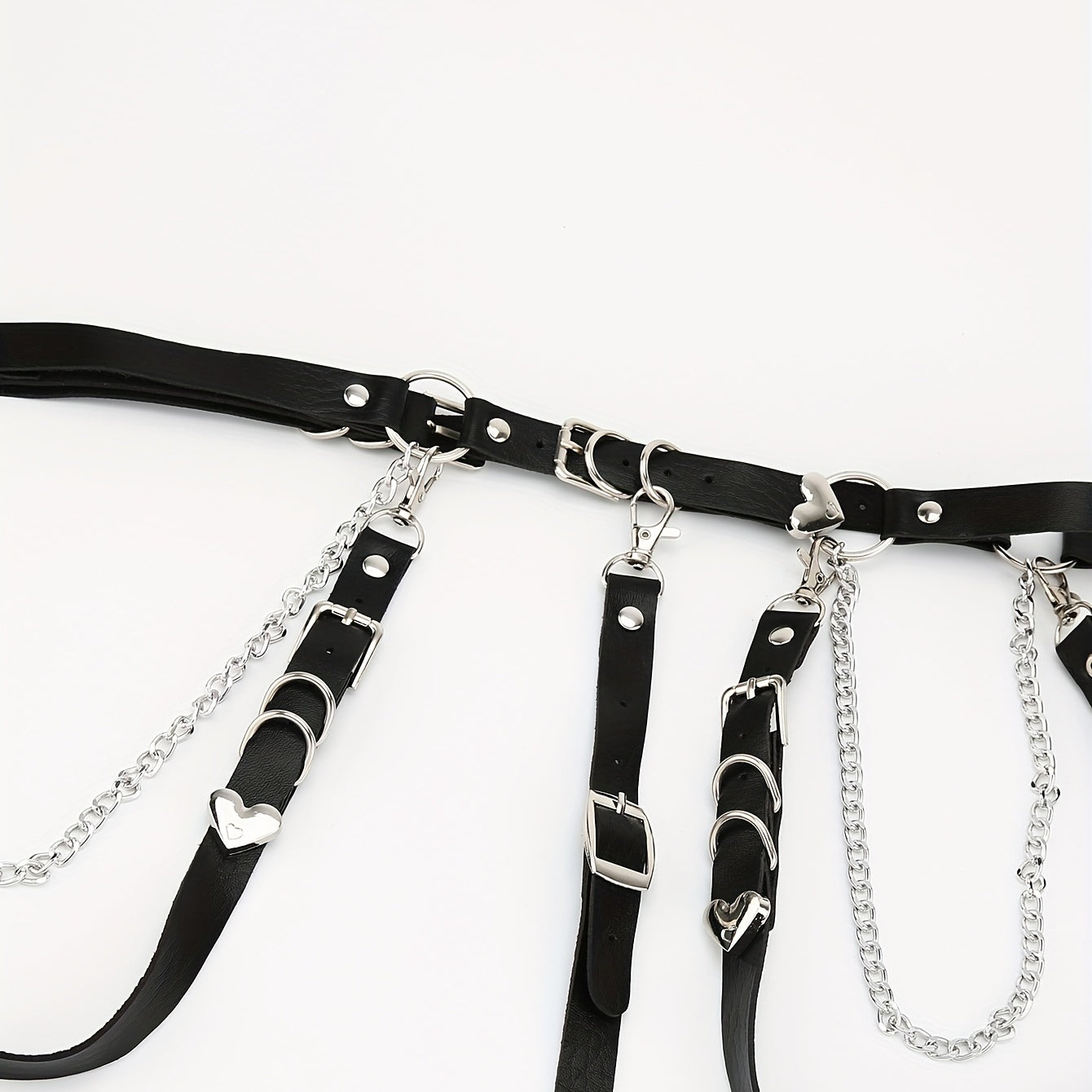 PU Leather Harness Belt Punk Thigh Leg Garter Steampunk Waistband Women