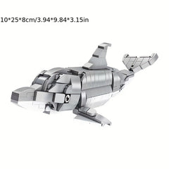 Marine Animal Blocks: Shark Crab Model DIY Toy