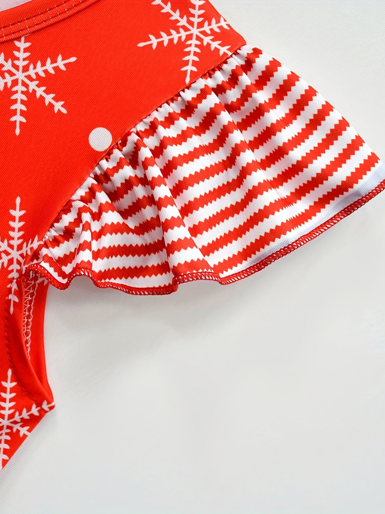 Girl's Christmas Costume Snowflake A-line Dress Kids Clothes For Party