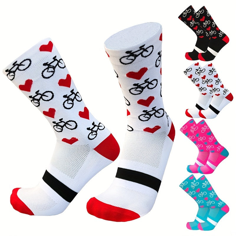 Pro Cycling Socks Men Women Compression Road Mountain Cycling