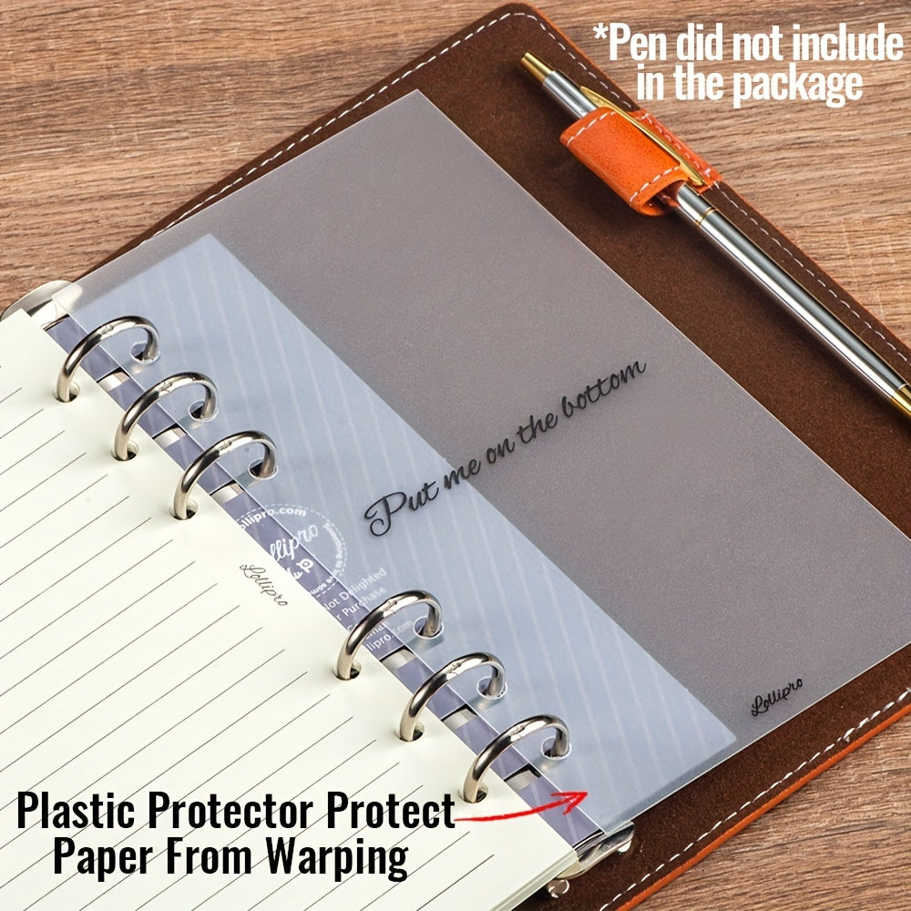 Calendar Index Sticker Self Adhesive Divider With A6 Plastic Protector