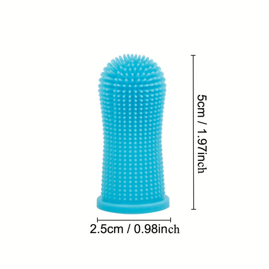 Pet Toothbrush for Bad Breath and Tartar - Cat and Dog Finger Toothbrush