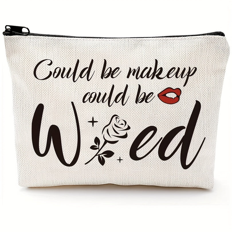 Funny Rose Makeup Bag Gift For Women Friends Sister Teen Girls