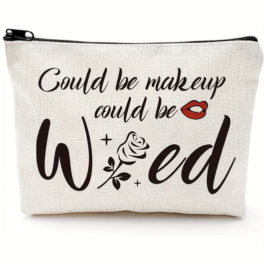 Funny Rose Makeup Bag Gift For Women Friends Sister Teen Girls