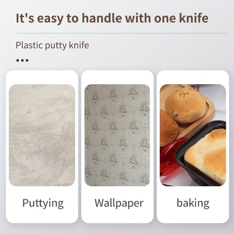 3pcs Plastic Paint Scraper Set Spackle Tool