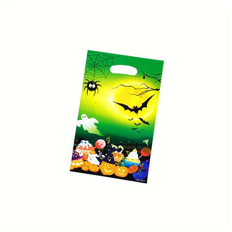 10pcs Halloween Party Gift Bags Goodie Candy Pumpkin Bat Spider Bags
