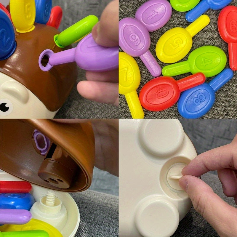 Kids Hedgehog Number Puzzle Toy Educational Learning Gift