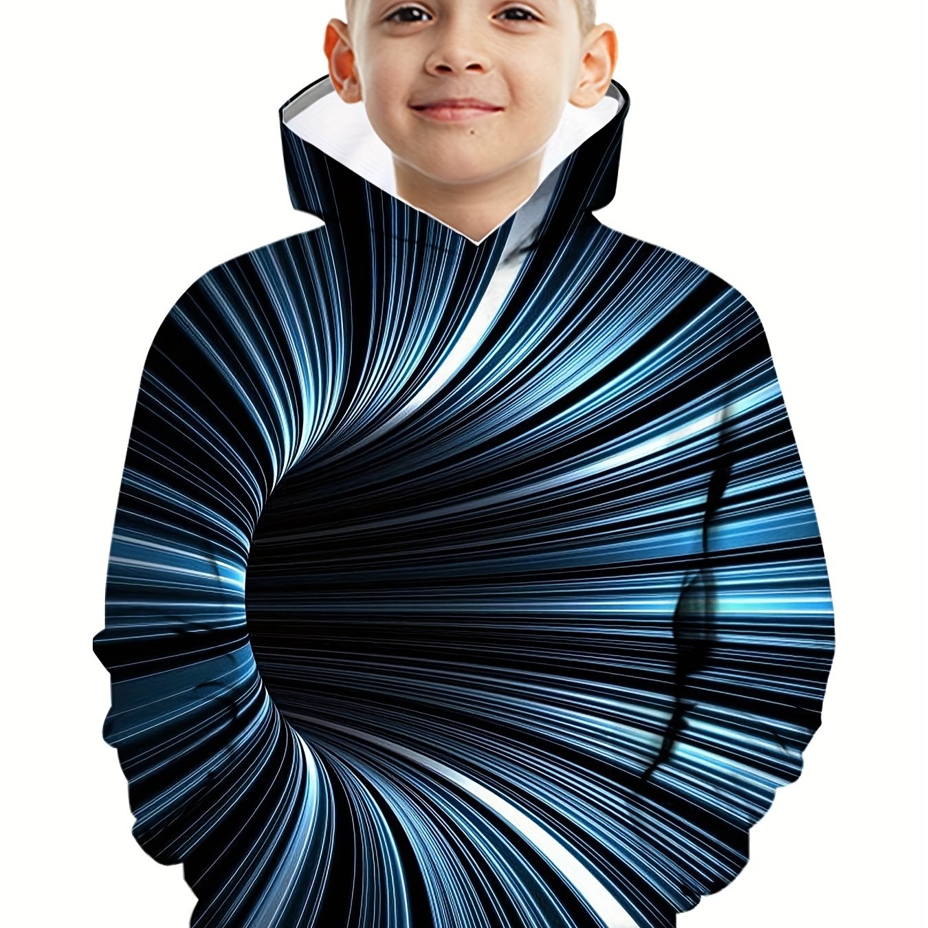 3D Pattern Print Boys Sweatshirt Casual Hoodie for Spring Fall
