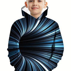 3D Pattern Print Boys Sweatshirt Casual Hoodie for Spring Fall