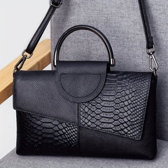 Crocodile Pattern Crossbody Bag PU Leather Clutch Purse