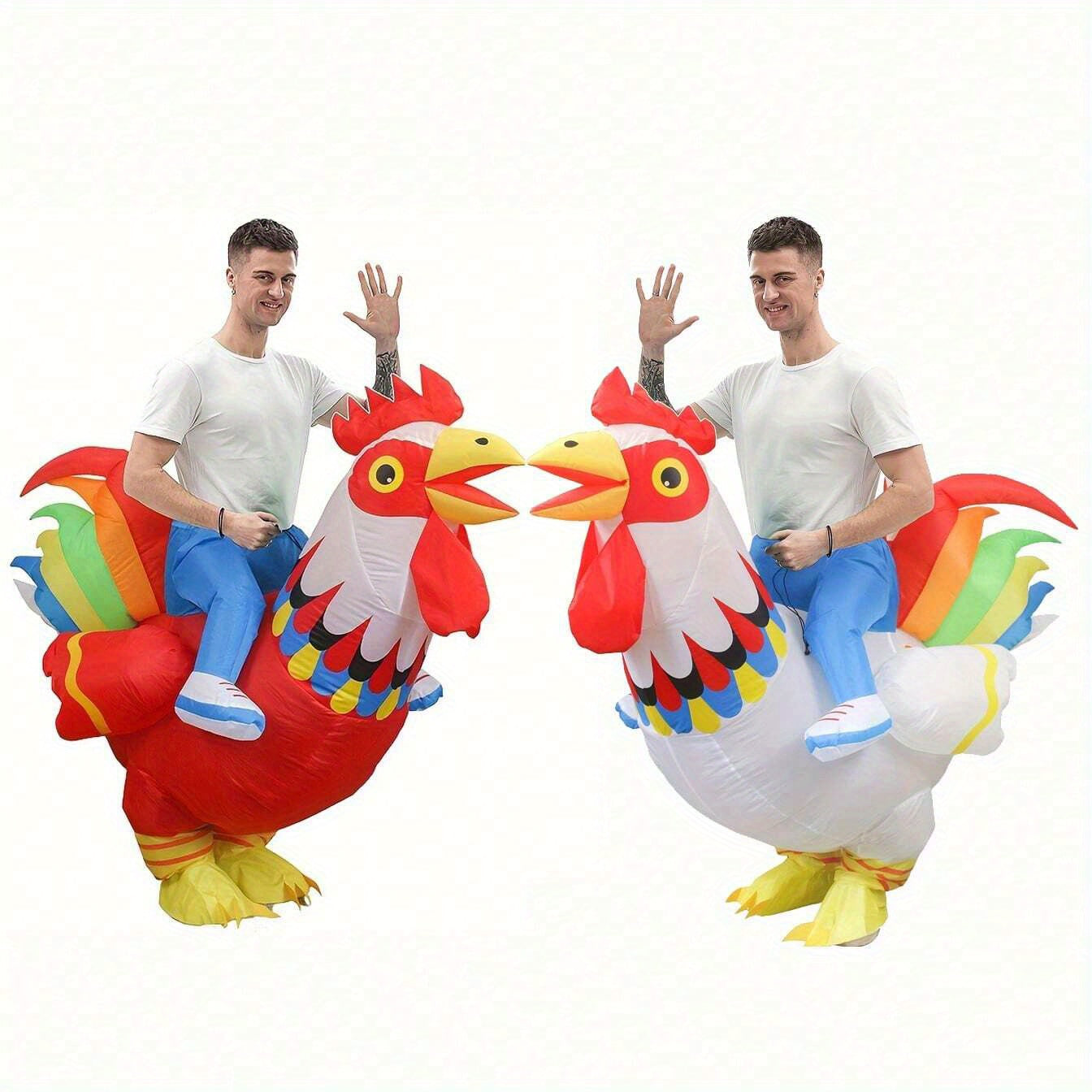 Inflatable Rooster Costume Funny Halloween Cosplay Party