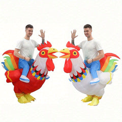 Inflatable Rooster Costume Funny Halloween Cosplay Party