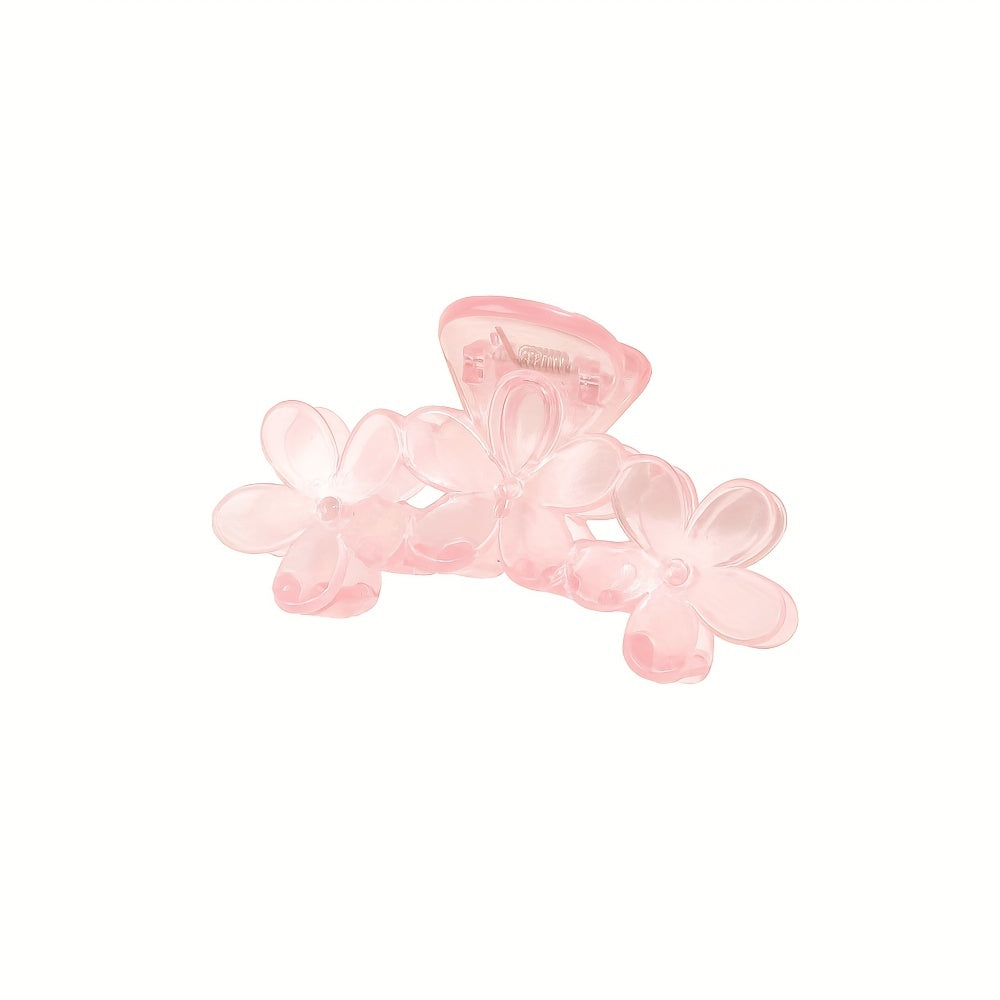 Flower Shark Claw Ponytail Holder Hair Accessories For Women