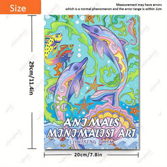 Minimalist Animal Art Coloring Book
