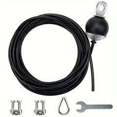 1pc Fitness Pulley Replacement Cable 78-196in Long Heavy Duty Steel Wire Rope