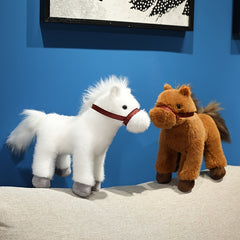 Pony Plush Toy Stuffed Animal Doll Farm Animals Home Decor