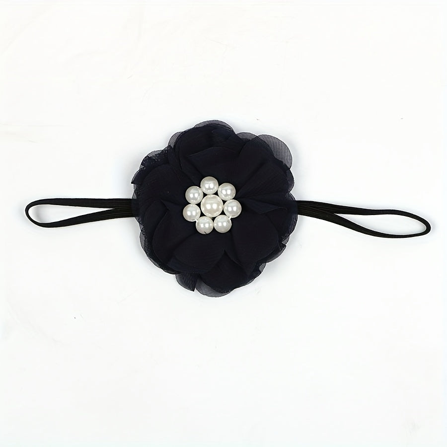 2pcs Baby Shorts Cashew Flower Satin PP Pants Sunflower Headband Set