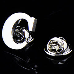 Men's Monogram Brooch Shirt Collar Pin