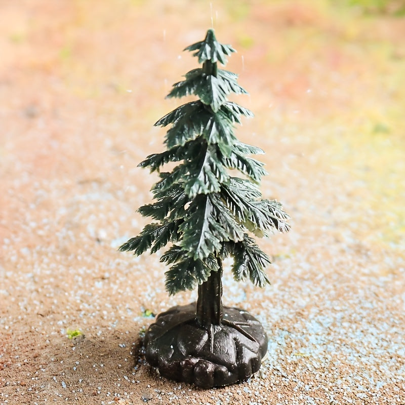 10pcs Christmas Tree Model Plant Cake Model Decoration