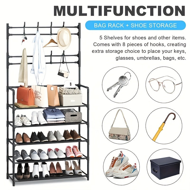 Metal Floor Coat Rack Clothes Rack Bedroom Hanging Clothes Rack Assembly