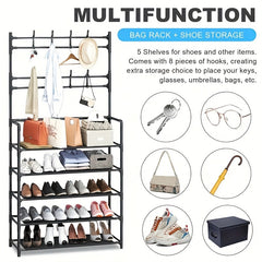 Metal Floor Coat Rack Clothes Rack Bedroom Hanging Clothes Rack Assembly