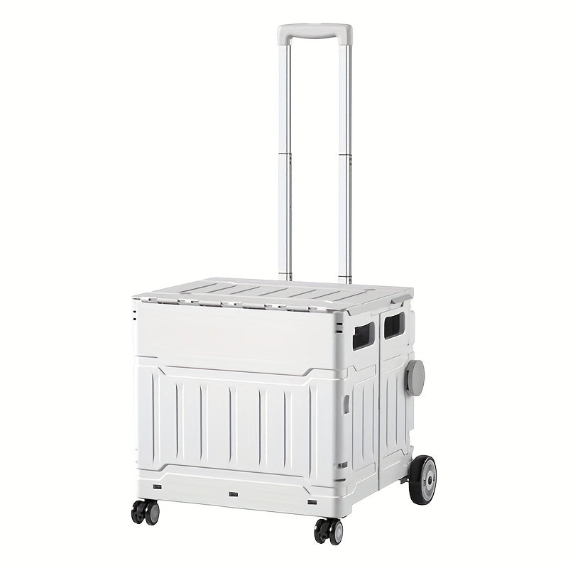 Foldable Utility Cart With Wheels Portable Heavy Duty Shopping Cart