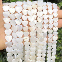 Natural Shell Beads 8-12mm Heart Horseshoe Snail Loose Beads for DIY Jewelry
