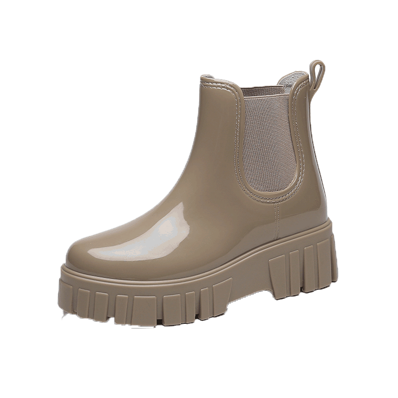 Women's Non Slip Rubber Rain Boots Comfortable Waterproof Solid Water Boots