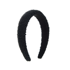 Faux Pearl Head Hoop Sponge Headband Hair Band Seamless