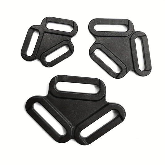 5pc Plastic Triangle Buckle Chest Strap Adjustment Buckle
