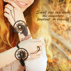 2pcs Metal Dream Catcher Steel Craft Floral Hoop - Three Sizes