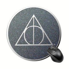 Round Mouse Pad 20cmx20cm Non Slip Rubber Base Washable