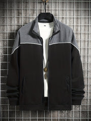 Contrast Stitching Sport Jacket Men's Casual Coat for Spring Autumn