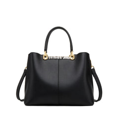 Versatile Large Capacity Cowhide Handbag for Women
