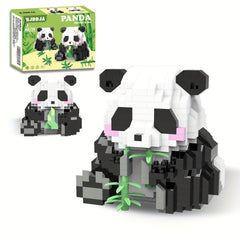 606pcs Panda Micro Particle Building Block DIY Toy