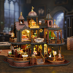 Mini Fantasy Edinburgh Castle 3D Puzzle Model House DIY Set
