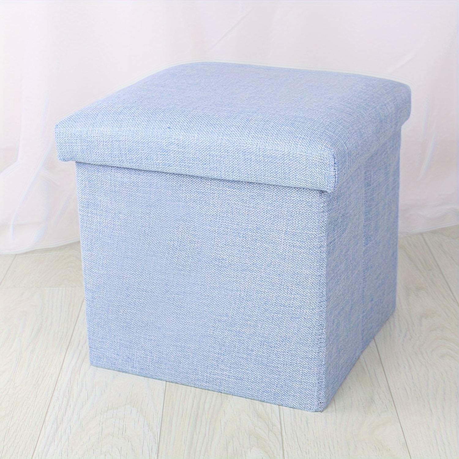 Fabric Storage Stool Can Sit Two way Use functional Board Stool