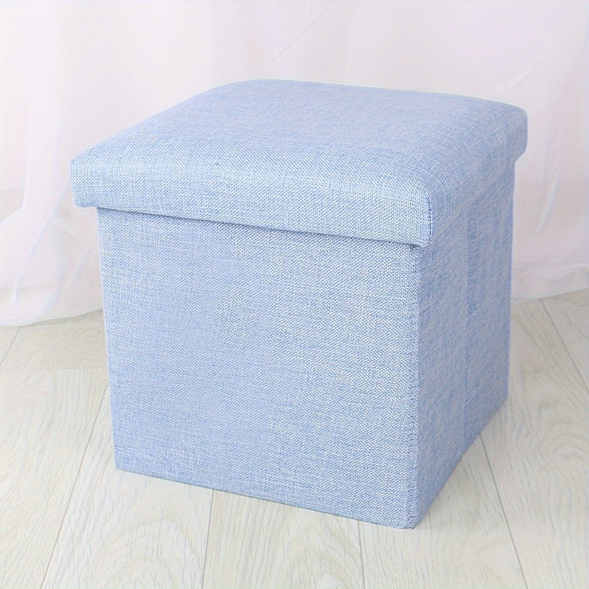 Fabric Storage Stool Can Sit Two way Use functional Board Stool