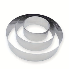 3pcs Mousse Cake Mold Rings - Round Heart Flower Bear Kitten Shaped