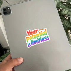 Limitless Vibrant Purpose Vinyl Stickers for Computers Laptops Water Bottles